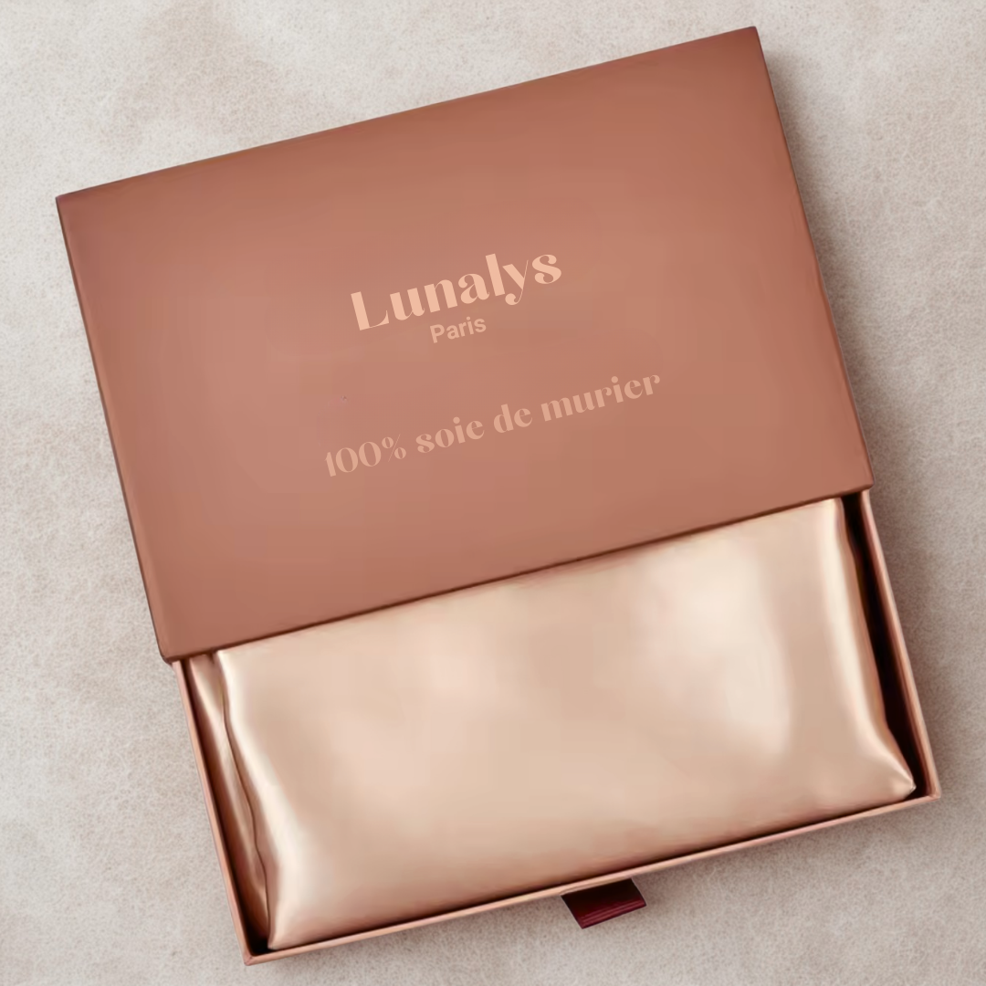 Taie d'oreiller Lunalys - 100% soie de murier
